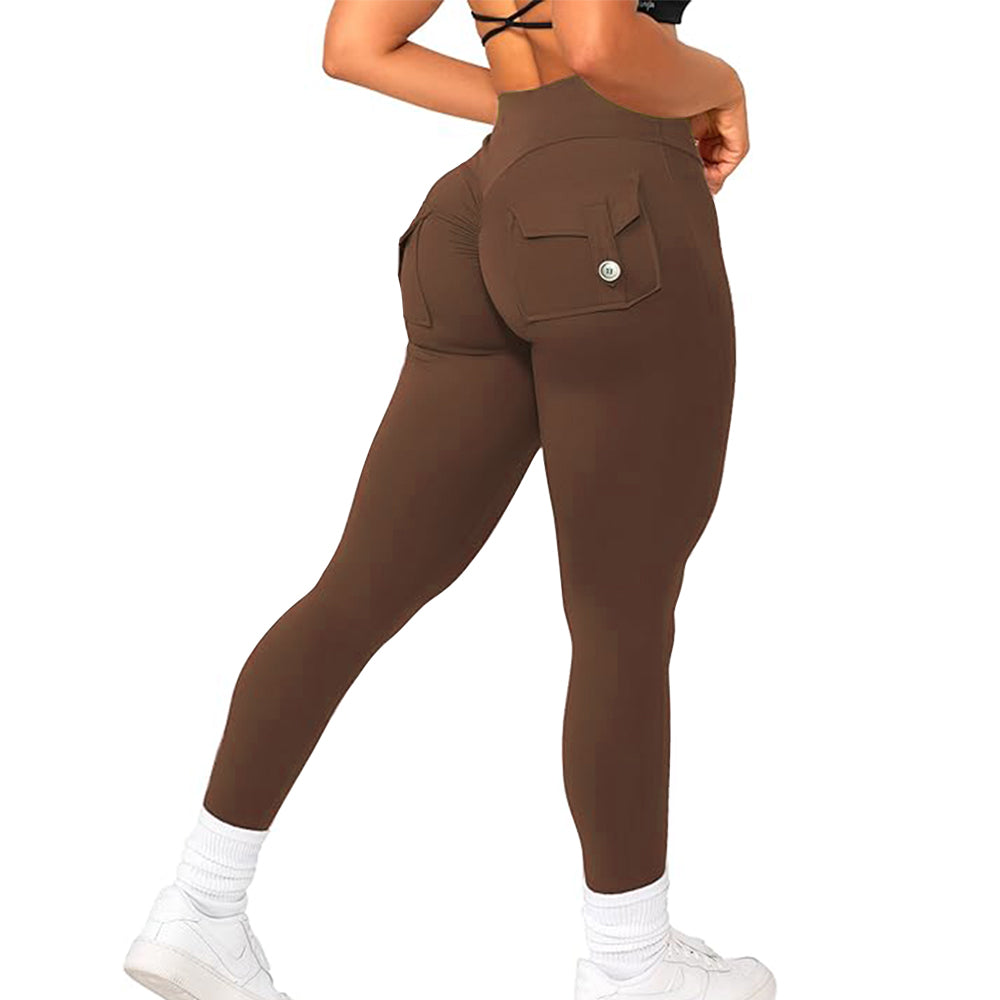 JOJOANS Leggings with Pockets for Women Yoga Workout (Buy 2 Free Shipping)