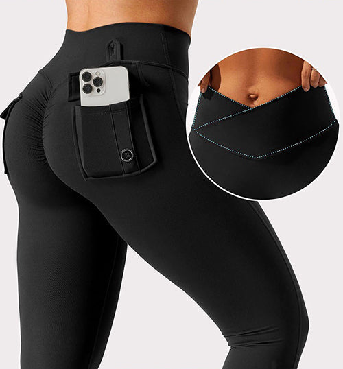 JOJOANS Leggings with Pockets for Women Yoga Workout (Buy 2 Free Shipping)