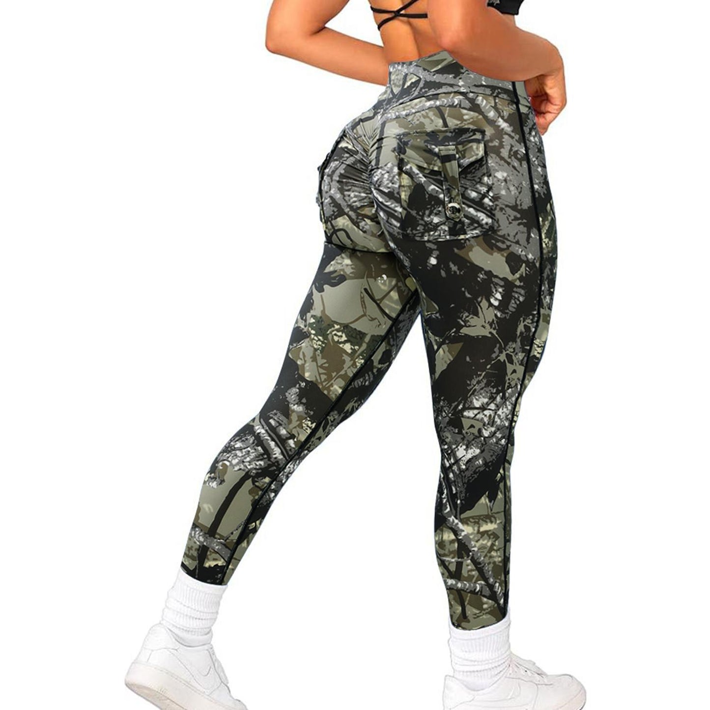 JOJOANS Leggings with Pockets for Women Yoga Workout (Buy 2 Free Shipping)
