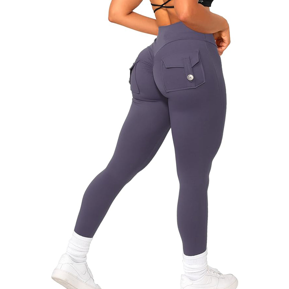 JOJOANS Leggings with Pockets for Women Yoga Workout (Buy 2 Free Shipping)