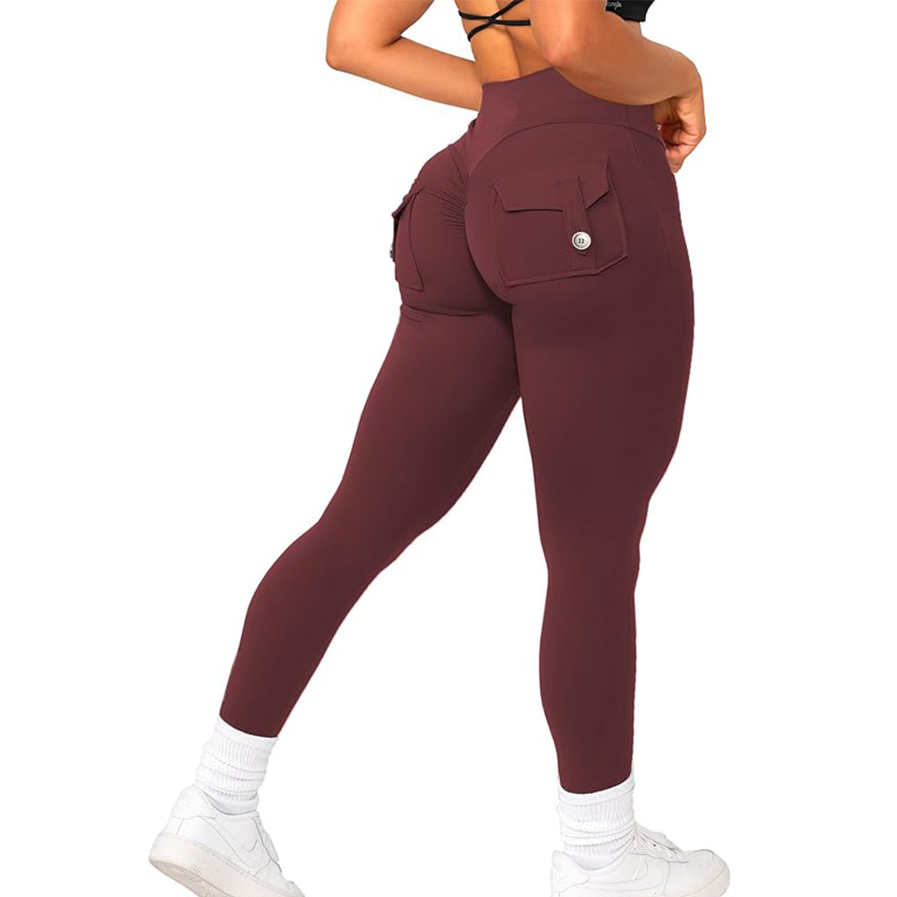 JOJOANS Leggings with Pockets for Women Yoga Workout (Buy 2 Free Shipping)