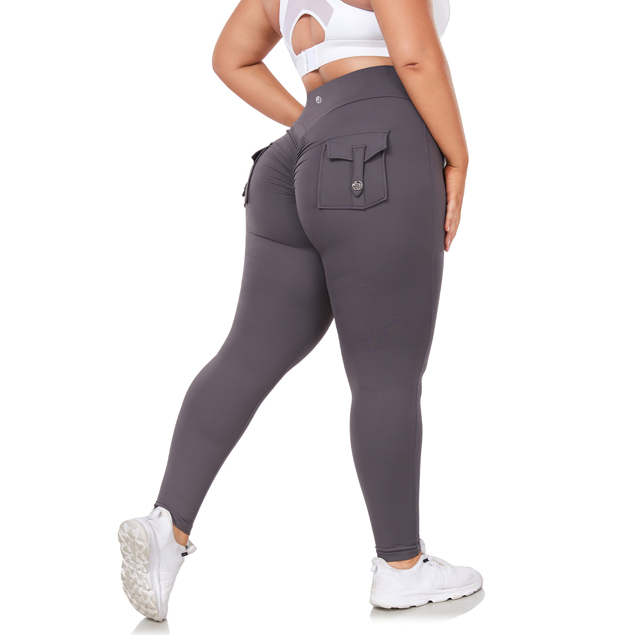 JOJOANS Plus Size Leggings with Pockets for Women High Waisted