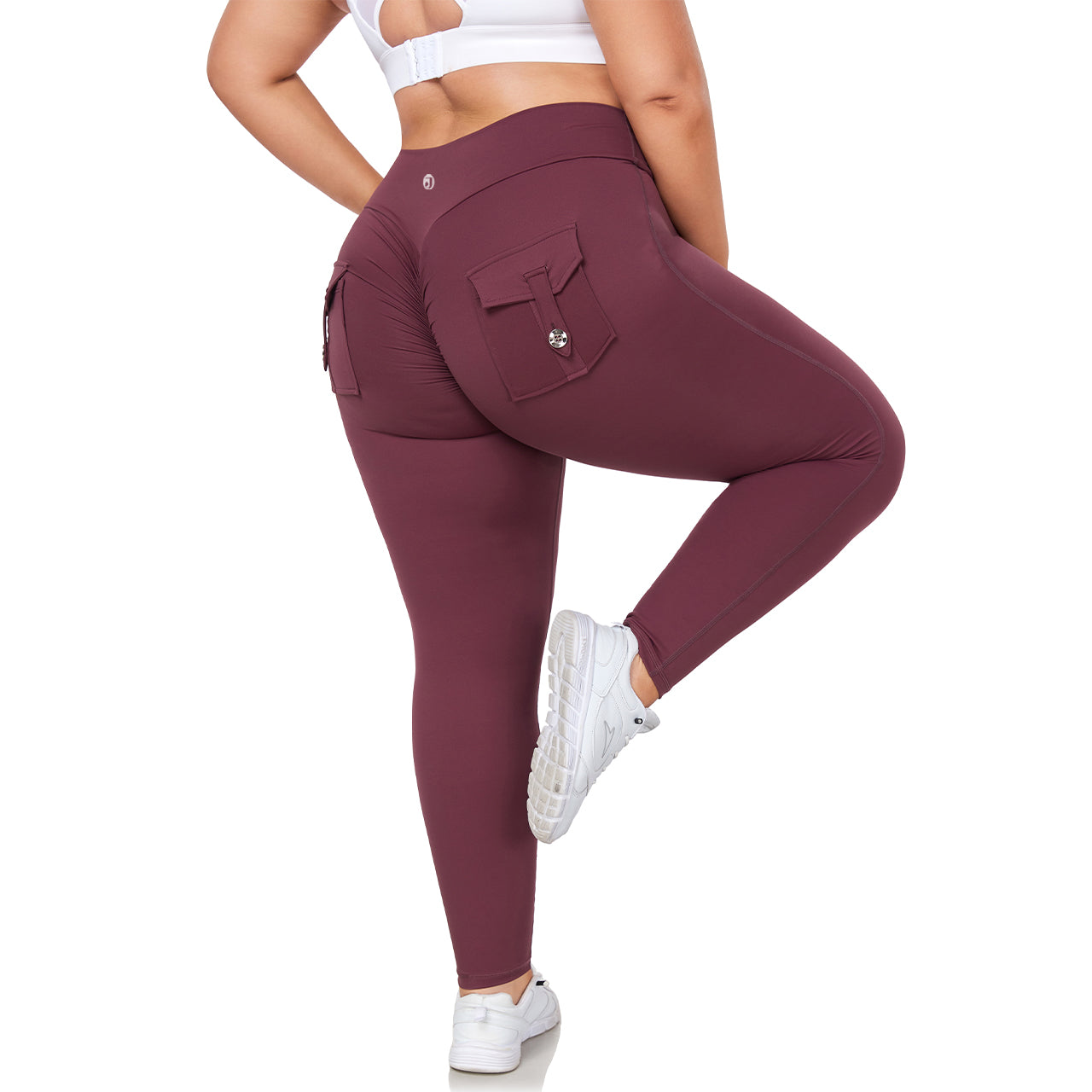 JOJOANS Plus Size Leggings with Pockets for Women High Waisted
