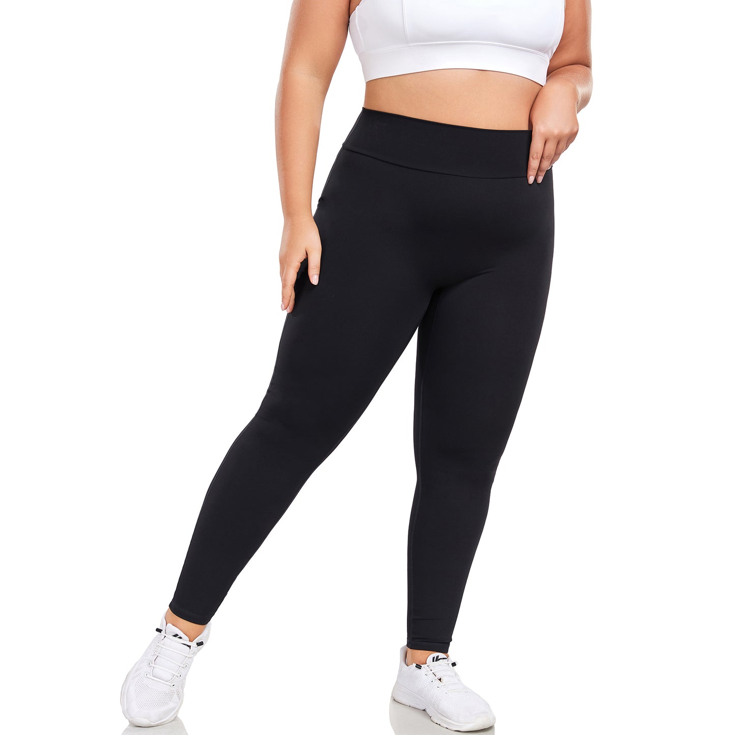 JOJOANS Plus Size Leggings with Pockets for Women High Waisted