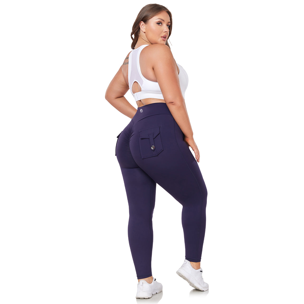JOJOANS Plus Size Leggings with Pockets for Women High Waisted