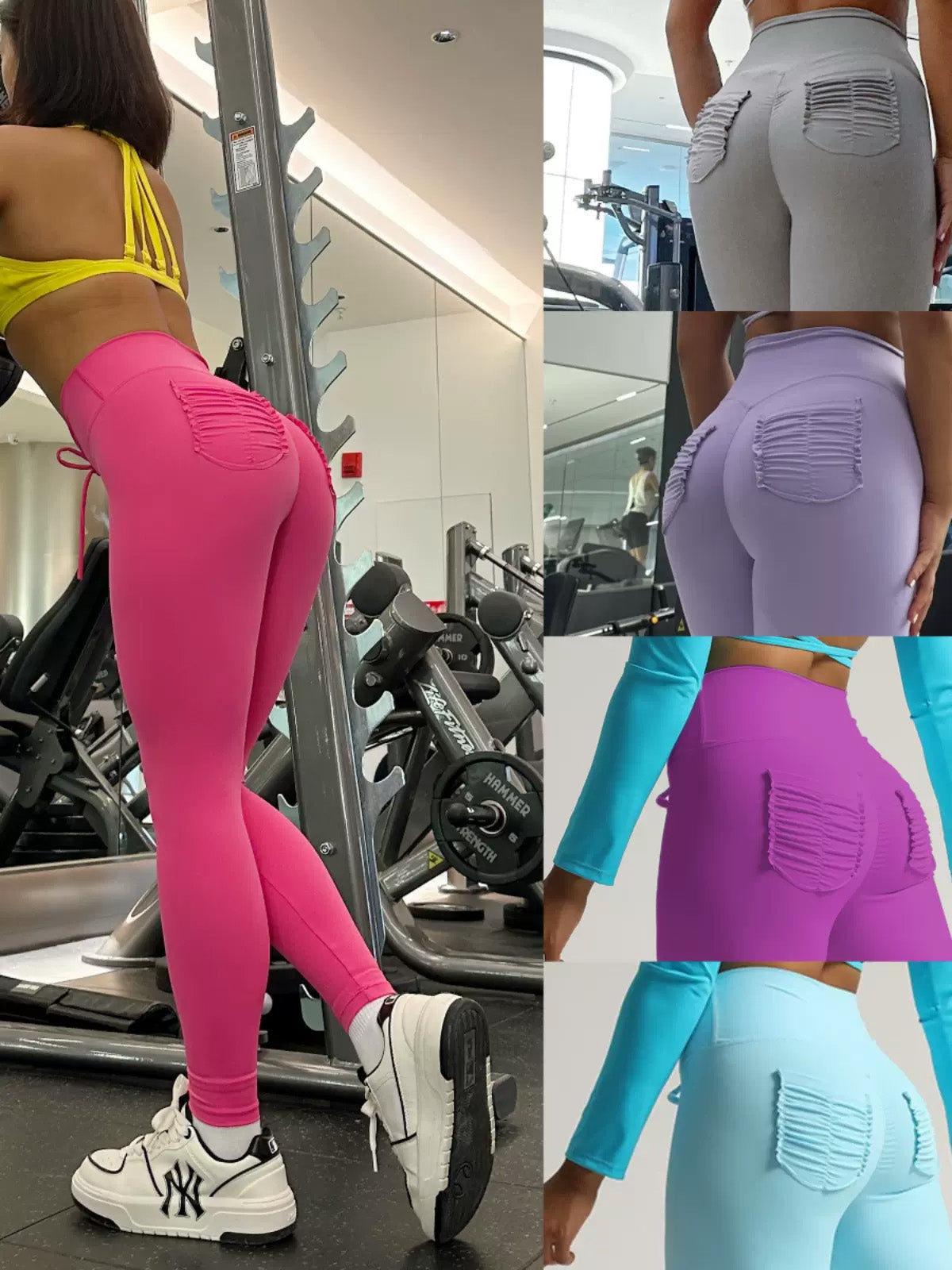 JOJOANS V-Waist Drawstring Leggings Yoga