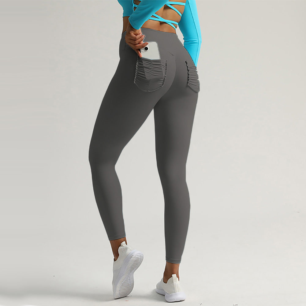 JOJOANS V-Waist Drawstring Leggings Yoga