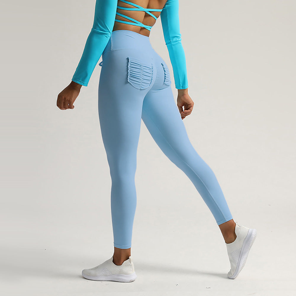 JOJOANS V-Waist Drawstring Leggings Yoga