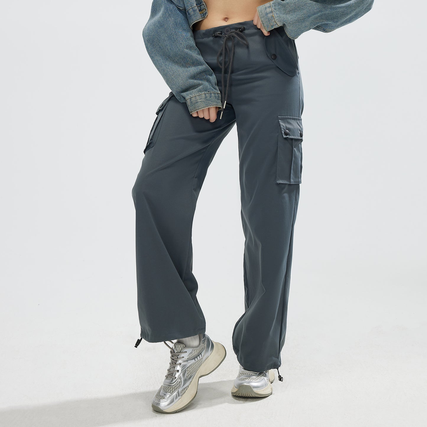 JOJOANS Women's Straight Leg Pants Minimalist Plain